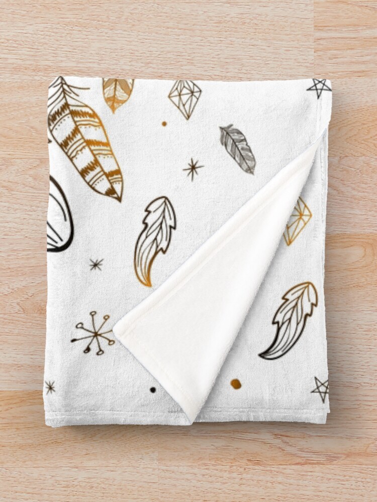 Alternate view of The world will be saved Throw Blanket