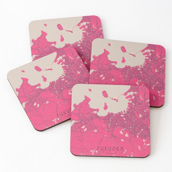 Item preview, Fukuoka City Map Japan - Cherry Blossom designed and sold by deMAP.