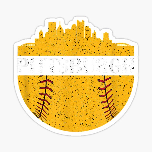  Pittsburgh Baseball Cityscape Distressed Novelty