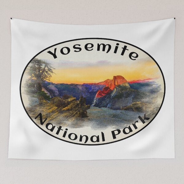 Item preview, YOSEMITE NATIONAL PARK CALIFORNIA HALF DOME HIKING CLIMBING CAMPING NATURE designed and sold by DESTINATIONS DECAL.
