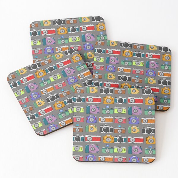 Item preview, The Retro Photocameras, 80s and 90s Nostalgia Photo Camera Pattern designed and sold by DiensDesign.