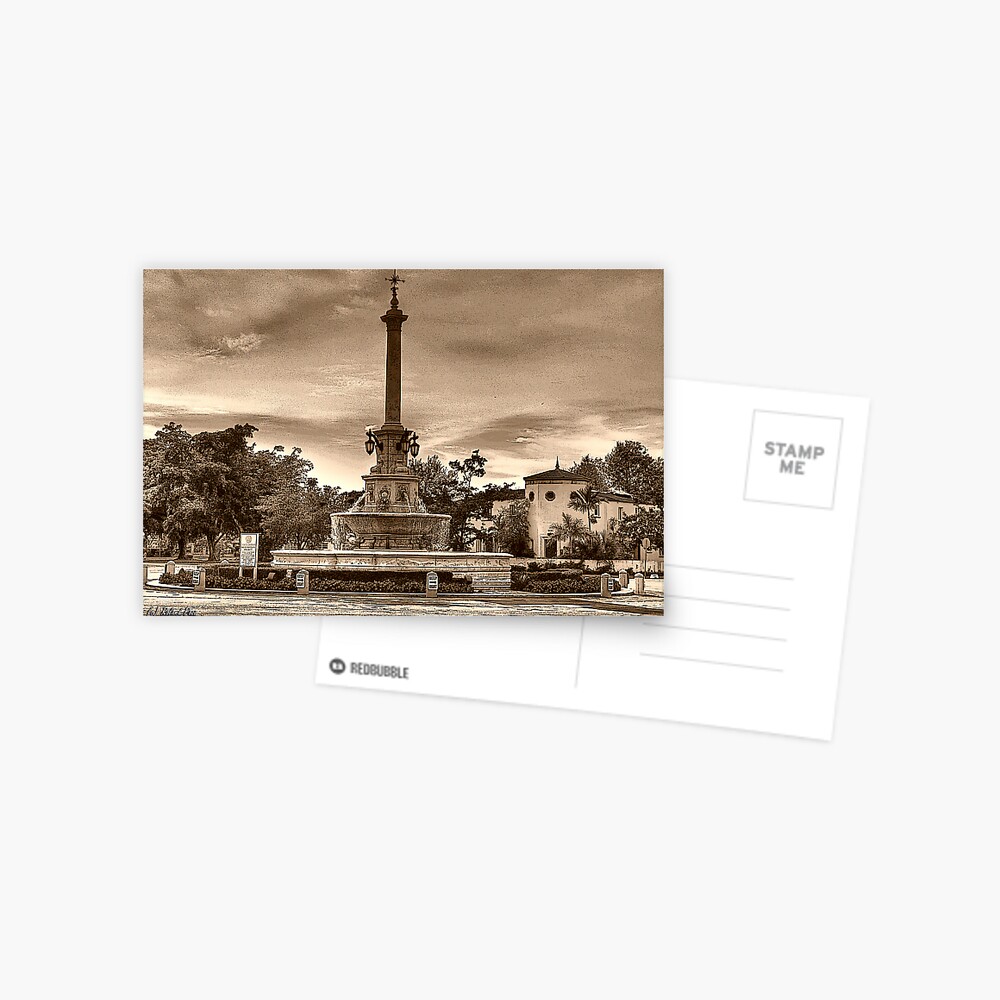 DeSoto Fountain Postcard