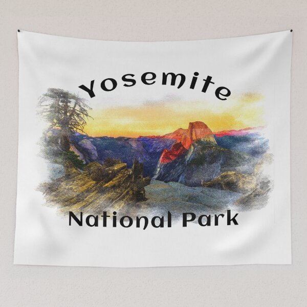 Item preview, YOSEMITE NATIONAL PARK CALIFORNIA HALF DOME HIKING CLIMBING CAMPING NATURE designed and sold by DESTINATIONS DECAL.
