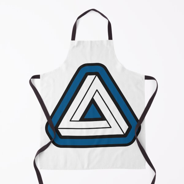 Item preview, Dark Blue Impossible Triangle Optical Illusion designed and sold by iscaStudioArt.