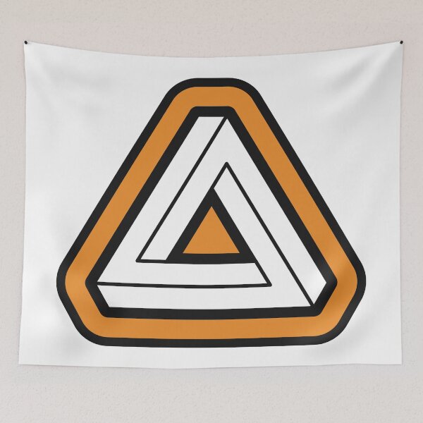 Item preview, Gold Impossible Triangle Optical Illusion designed and sold by iscaStudioArt.