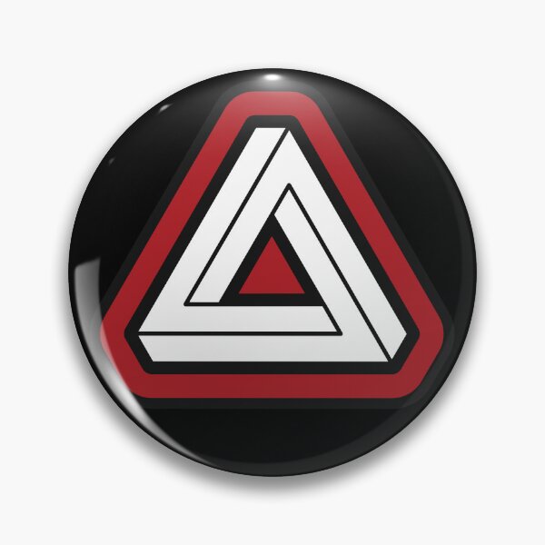 Item preview, Deep Red Impossible Triangle Optical Illusion designed and sold by iscaStudioArt.