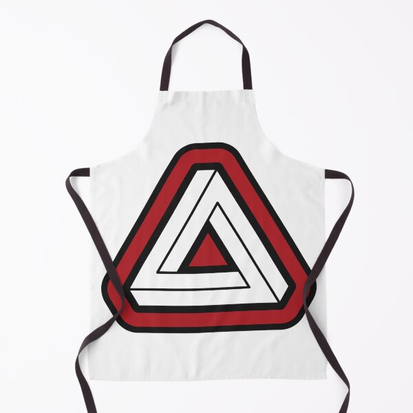 Item preview, Deep Red Impossible Triangle Optical Illusion designed and sold by iscaStudioArt.
