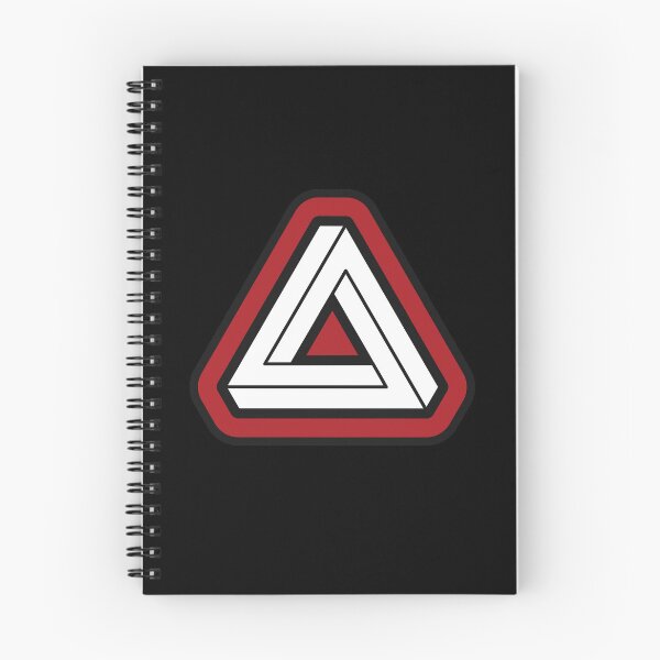Item preview, Deep Red Impossible Triangle Optical Illusion designed and sold by iscaStudioArt.