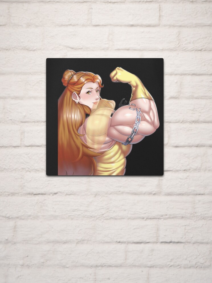 Huge biceps girl Metal Print for Sale by Musclegirlsflex