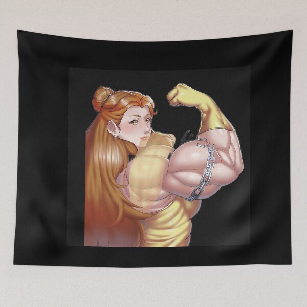 Aperçu de l'œuvre Fille aux biceps énormes créée et vendue par Musclegirlsflex.