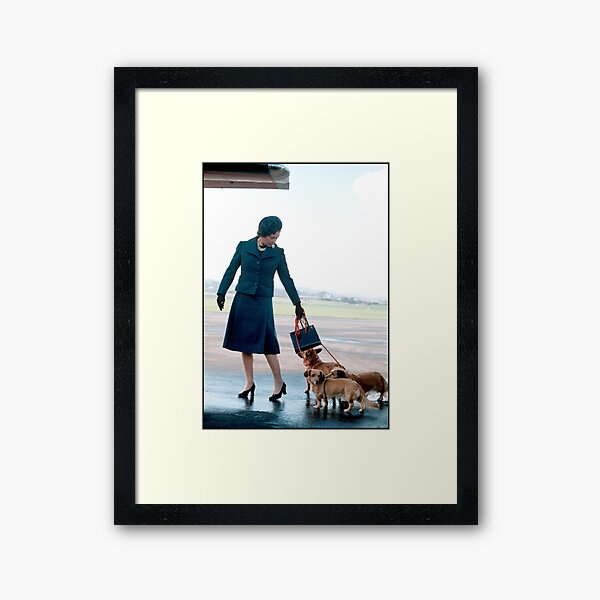 HM Queen Elizabeth II Aberdeen 1974 Professional Photo HD Framed Art Print