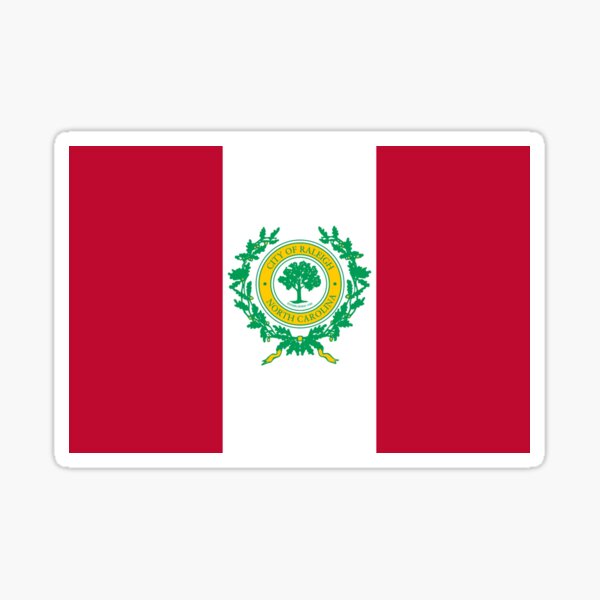 Item preview, Flag of Raleigh North Carolina designed and sold by MadEDesigns.