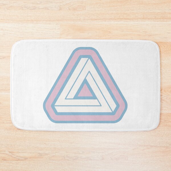 Item preview, Pastel Impossible Triangle Optical Illusion designed and sold by iscaStudioArt.