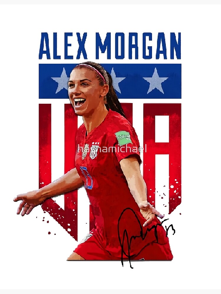 Alex Morgan USA - #13 Jersey Art Board Print for Sale by cocreations