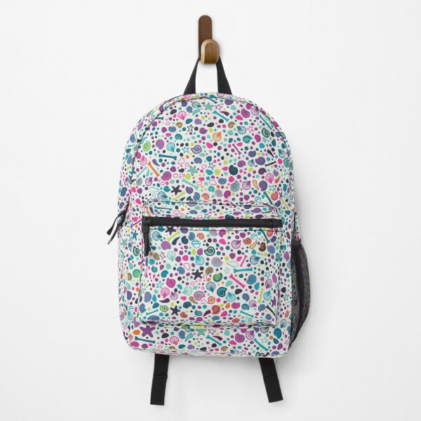 Item preview, Mini Fossils - Multicoloured on white - fun pattern by Cecca Designs designed and sold by Cecca-Designs.