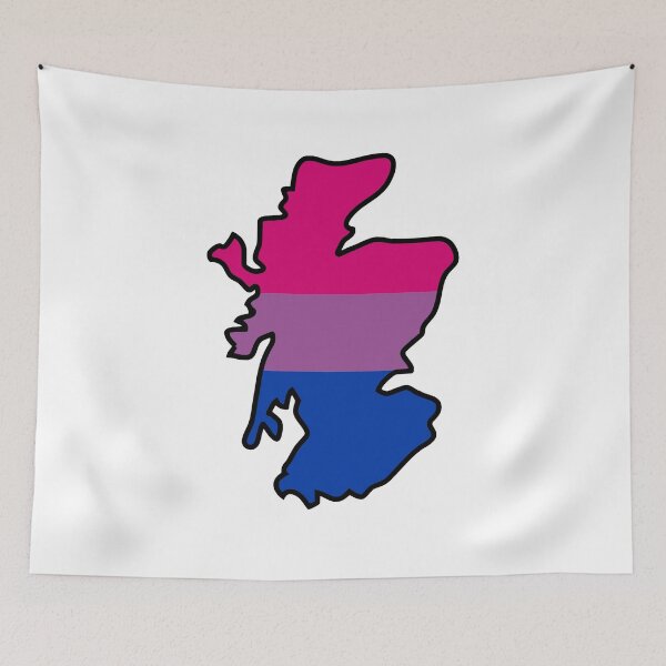 Item preview, Scotland Outline - Bi Pride Flag designed and sold by uni-que-designs.