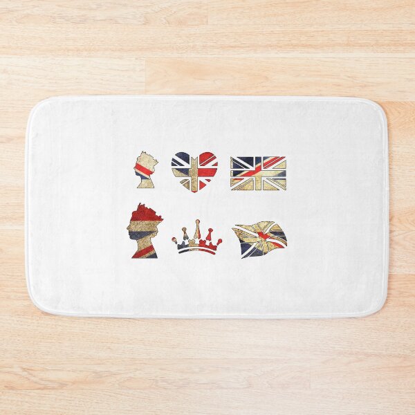 Item preview, Queens Platinum Jubilee Stencil with Crowns and Union Jack designed and sold by ElainaNienow.