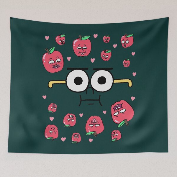 Item preview, Apple and onion cartoon wallpaper   designed and sold by ArielWo.