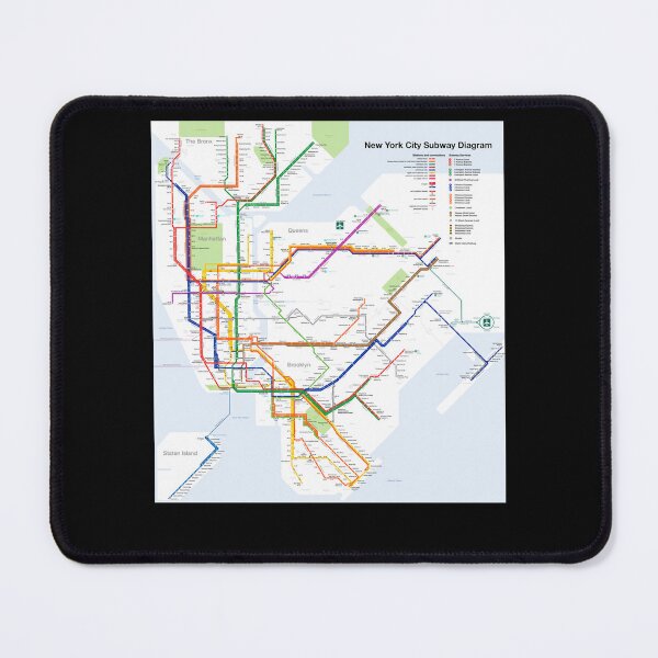 Item preview, Needed Gifts Nyc Subway Map Cute Graphic Gift designed and sold by Jeradhuel.