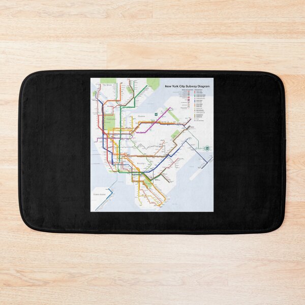 Item preview, Needed Gifts Nyc Subway Map Cute Graphic Gift designed and sold by Jeradhuel.