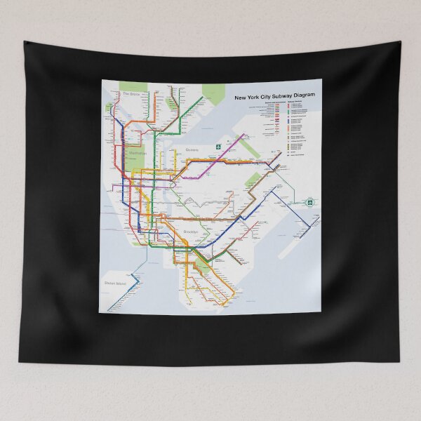 Item preview, Needed Gifts Nyc Subway Map Cute Graphic Gift designed and sold by Jeradhuel.