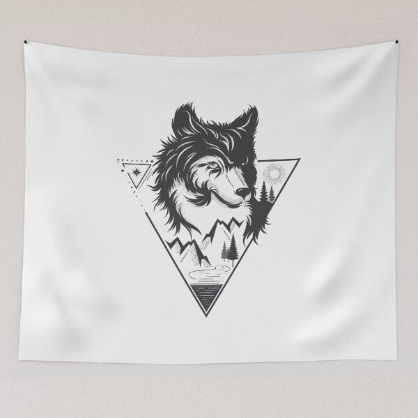Item preview, Wolf in the Wild Howling at the Moon designed and sold by BakaOutfit.