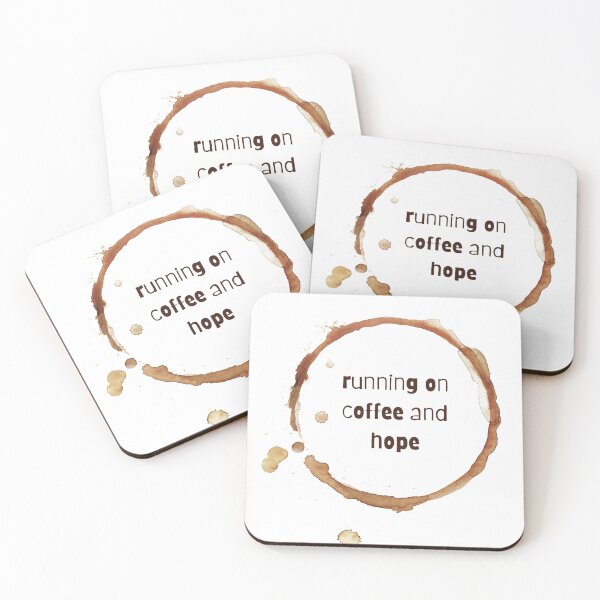 Item preview, running on coffee and hope designed and sold by Yankee Doodle Gandy.