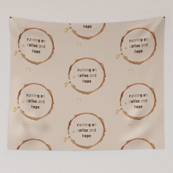 Item preview, running on coffee and hope designed and sold by Yankee Doodle Gandy.