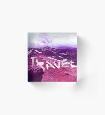 travel purple modern foto Acrylic Block