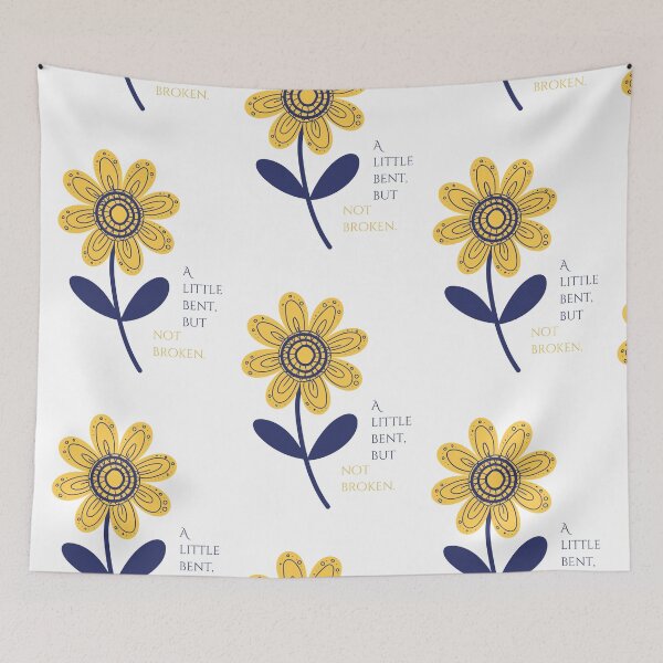 Aperçu de l'œuvre Motif de fleur légèrement plié mais pas cassé créée et vendue par hopescoliosis.