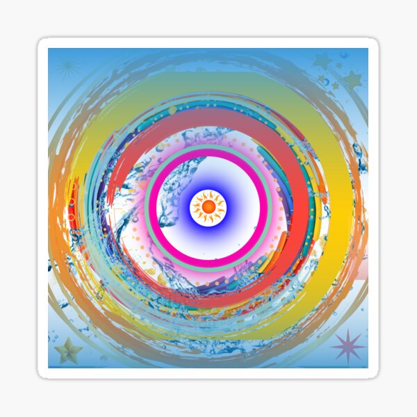 Colourful Circles Sticker