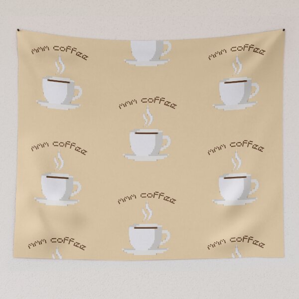 Item preview, mmm coffee - pixelated designed and sold by Yankee Doodle Gandy.