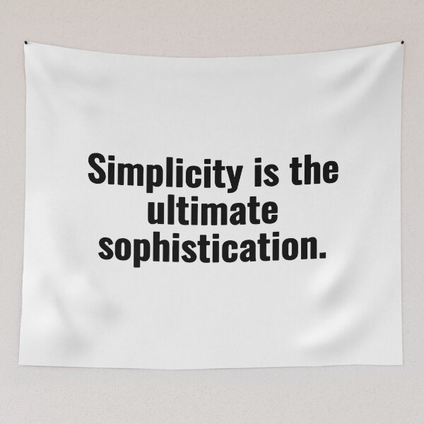 Item preview, Simplicity is the ultimate sophistication. designed and sold by Vanion.