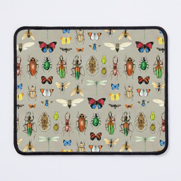 Item preview, The Usual Suspects - Insects on grey - watercolour bugs pattern by Cecca Designs designed and sold by Cecca-Designs.
