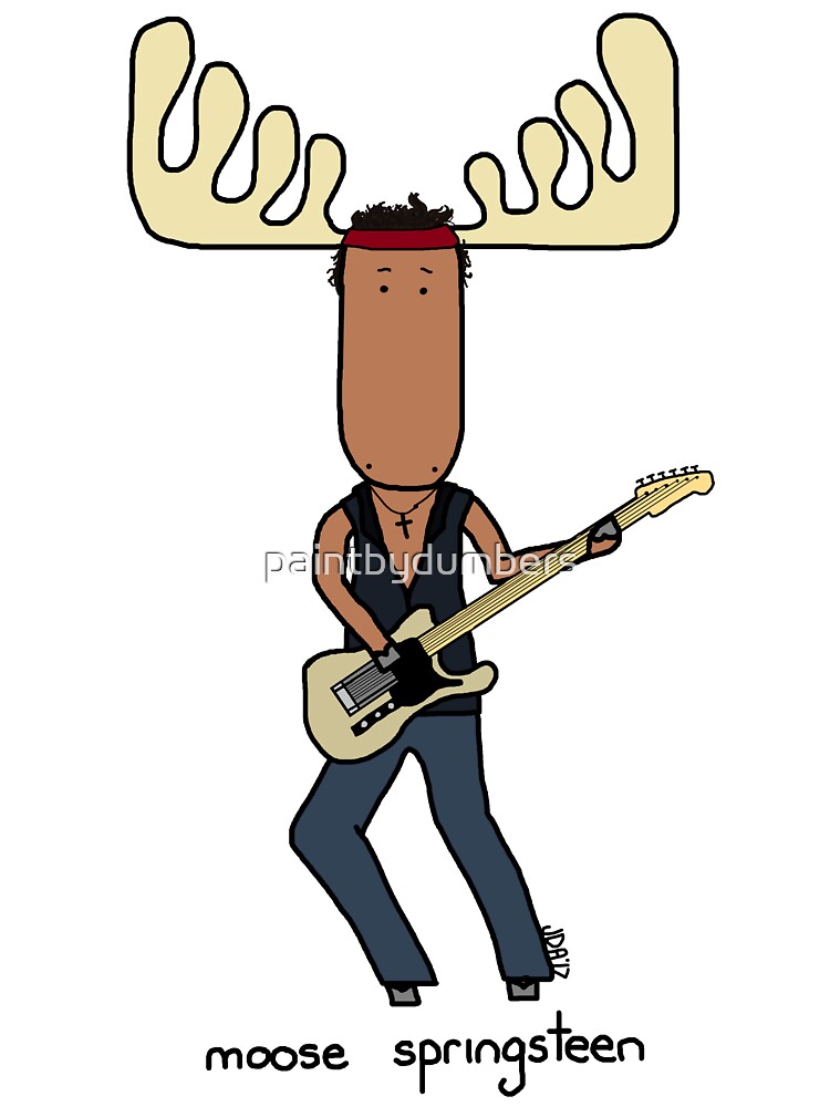 Thumbnail 2 of 2, Baby One-Piece, moose springsteen designed and sold by paintbydumbers.