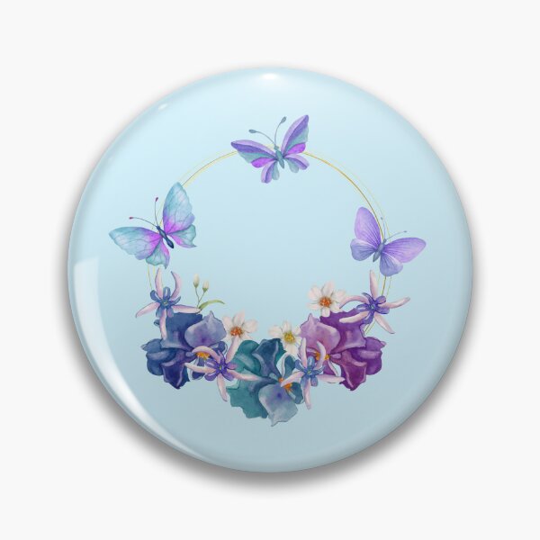 Item preview, Floral Ring with Three Butterflies - unique design designed and sold by Froyd Wess.