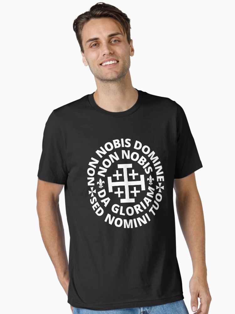 Thumbnail 1 of 7, Essential T-Shirt,  Non Nobis Domine non nobis sed nomini tuo da gloriam designed and sold by ramazis.