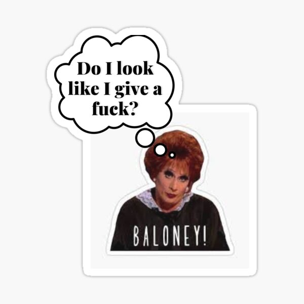 Judge Judy Baloney Sticker