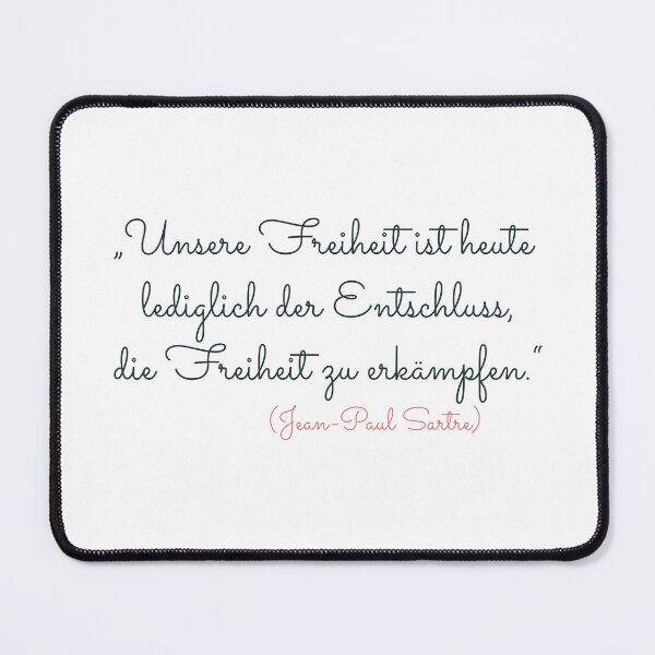 Item preview, "Our freedom today is merely the decision to fight for freedom." - Philosophy and Romanticism. designed and sold by Boogosh.