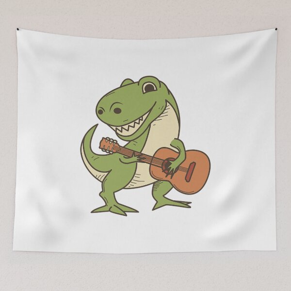 Item preview, Dinosaur Playing Guitar Shirt  Cool Dino Music Lover Gift designed and sold by KristieFannon.