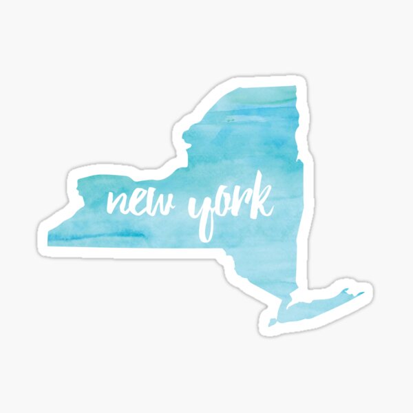 New York– blue Sticker