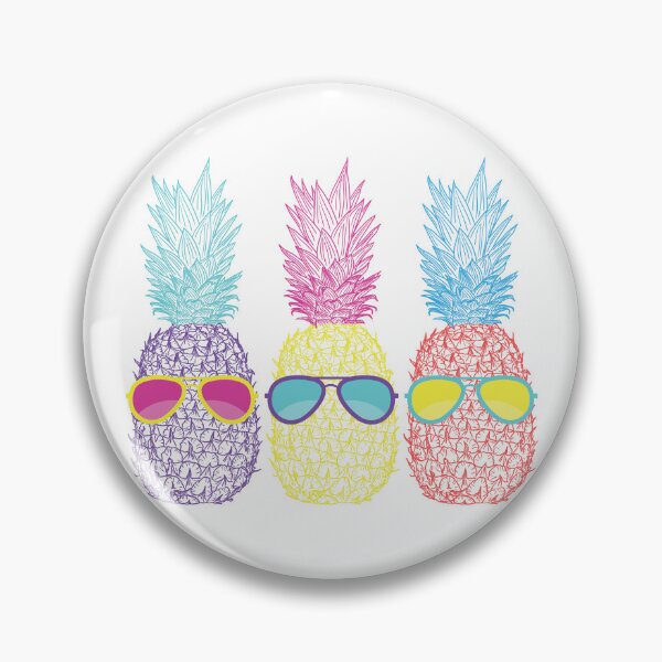Item preview, Funny Colorful Summer Beach Vacay Pineapples with Sunglasses designed and sold by dass-art.