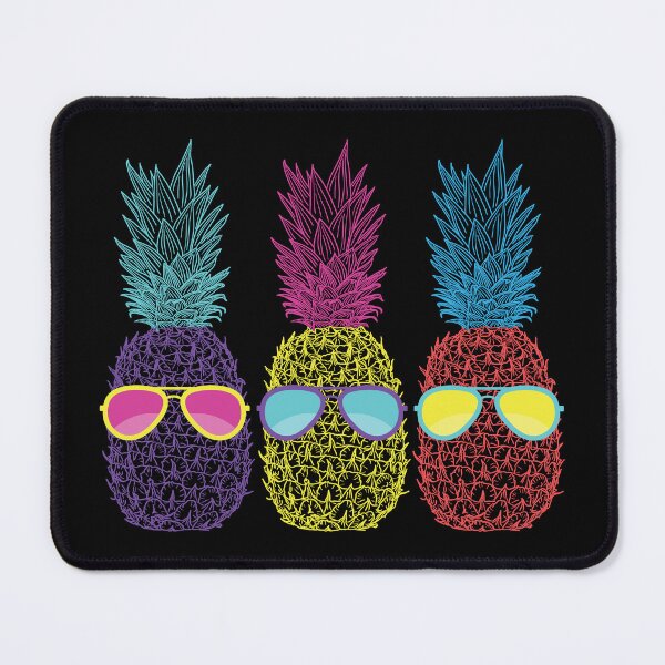 Item preview, Funny Colorful Summer Beach Vacay Pineapples with Sunglasses designed and sold by dass-art.
