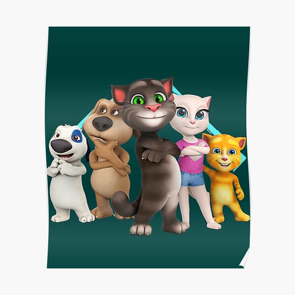 Talking ben from cartoon talking tom and friends  Poster for Sale