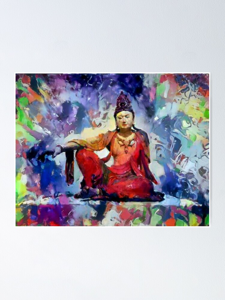 Alternate view of The Goddess of Compassion- "Kuan Yin" Poster