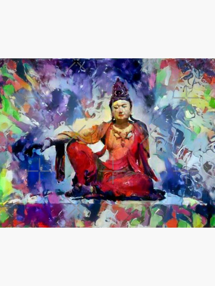 Artwork view, The Goddess of Compassion- "Kuan Yin"  designed and sold by Emily Gartner