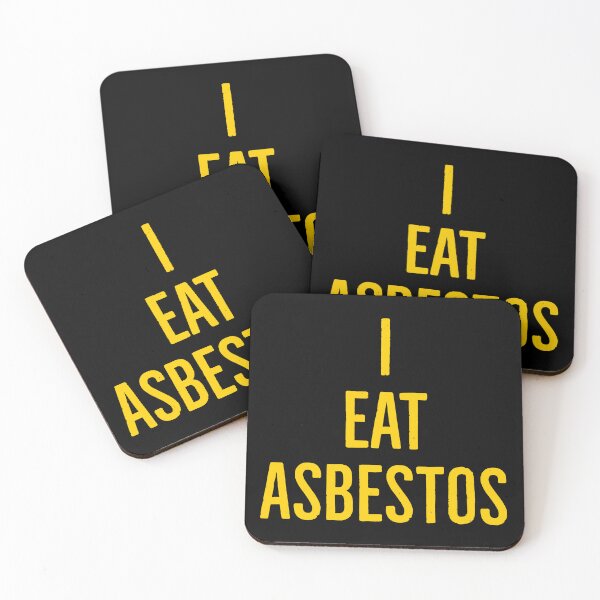 Item preview, i eat asbestos meme  designed and sold by fabmemez  ⭐⭐⭐⭐⭐.