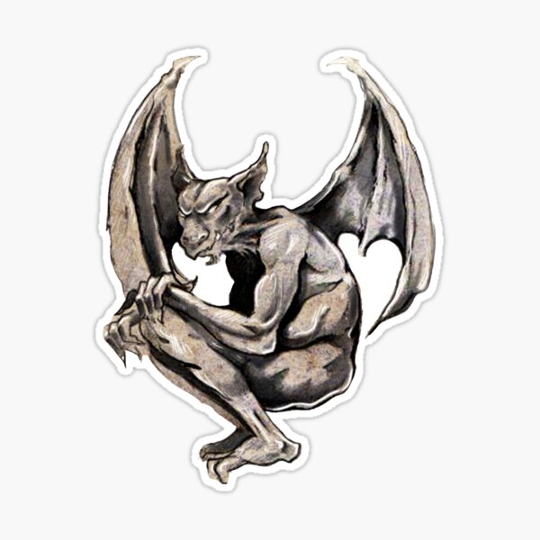 Temporary Tattoo Gothic - Gargoyle Tattoo Size: 3