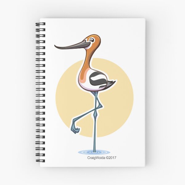 Item preview, Avocet Bird over Yellow Sun designed and sold by CraigWoida.
