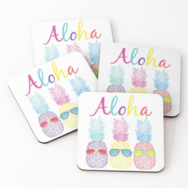 Item preview, Funny Colorful Summer Vacay Time Aloha Pineapples designed and sold by dass-art.